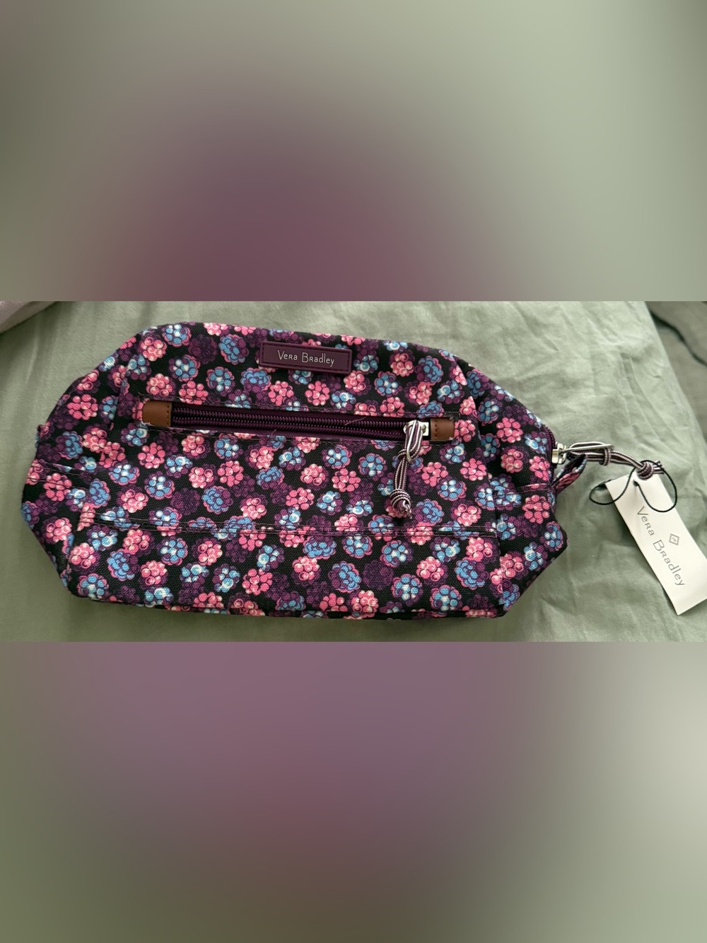 Vera Bradley Lighten Up Berry Cosmetic Case